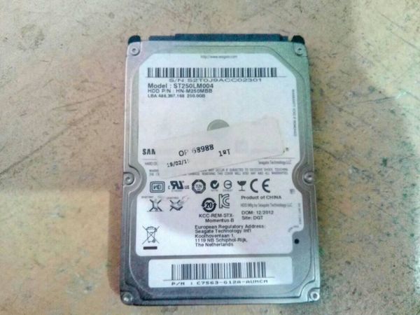 HD 250gb Samsung satall 5400rpm 2.5